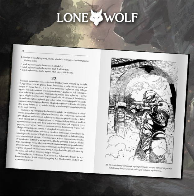 Dodatek do gry Black Monk Lone Wolf 1: Ucieczka z mroku - Księga I serii Kai LW01 (edycja polska) (9788367619431) - obraz 4