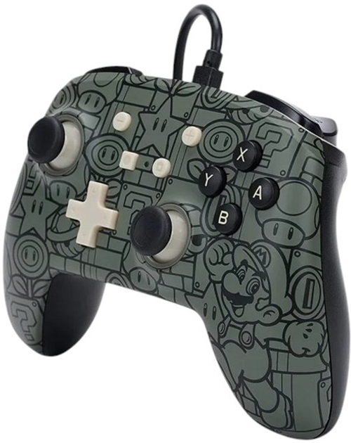 Kontroler PowerA Enhanced Nintendo Switch Power-Up Mario Black (0617885027321) - obraz 5
