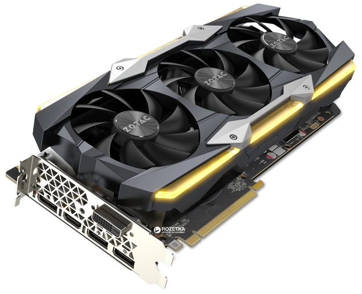 Видеокарта Zotac PCI-Ex GeForce GTX 1080 Ti AMP Extreme 11GB