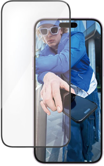 Szkło hartowane PanzerGlass Screen Protector Ultra-Wide Fit do Apple iPhone 15 Plus/16 Plus Black (5715685002397) - obraz 3