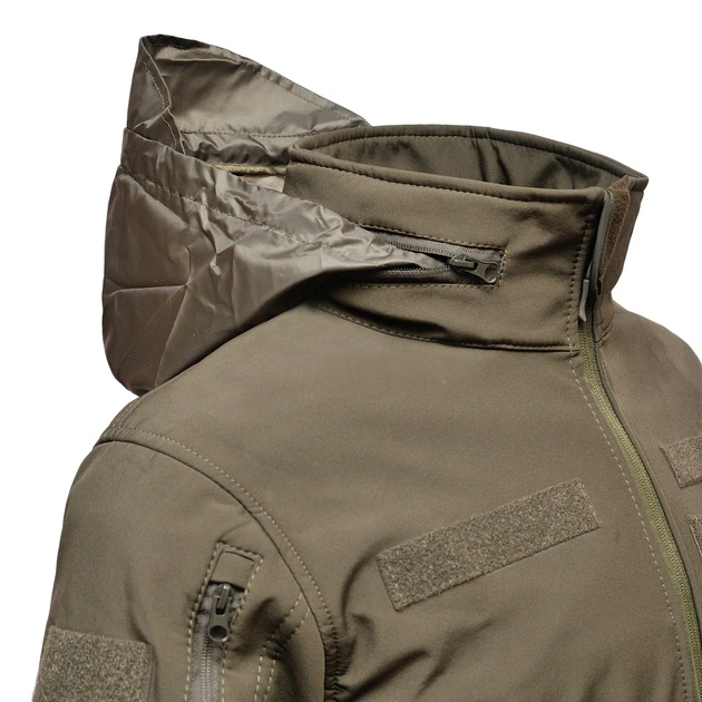Демісезонна тактична куртка WinTac Soft Shell Stalker Olive M олива - изображение 5
