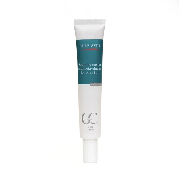 Успокаивающий крем для жирной кожи с бета-глюканом Cure Skin Cure Skin Soothing cream with beta-glucan for oily skin 50 мл - Фото 1 Успокаивающий крем для жирной кожи с бета-глюканом Cure Skin Cure Skin Soothing cream with beta-glucan for oily skin 50 мл - изображение 1