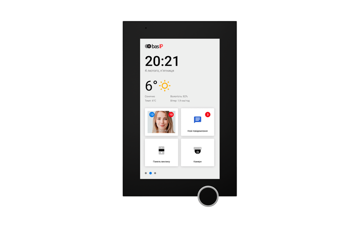 IP-відеодомофон BAS-IP AZ-07L 7'' IPS SIP PoE Android, Black - Фото 3 IP-відеодомофон BAS-IP AZ-07L 7'' IPS SIP PoE Android, Black - зображення 3