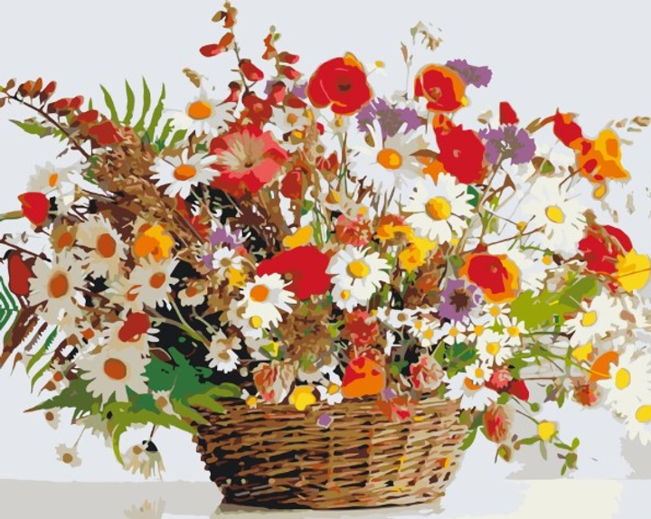 Картина по номерам КОРЗИНА РАДОСТИ 40*50 см Art Craft 12159