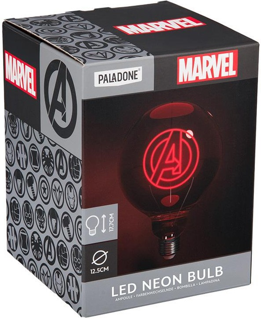 Неонова лампа Paladone Marvel Avengers 17.7 см (5056577746389) - зображення 3