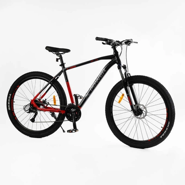 Велосипед Спортивный 29 дюймов Corso X-POWER PW-198 оборудование Shimano алюминиевая рама 21 дюймов 24 скорость. Black and Red (165656) - Фото 7 Велосипед Спортивный 29 дюймов Corso X-POWER PW-198 оборудование Shimano алюминиевая рама 21 дюймов 24 скорость. Black and Red (165656) - изображение 7