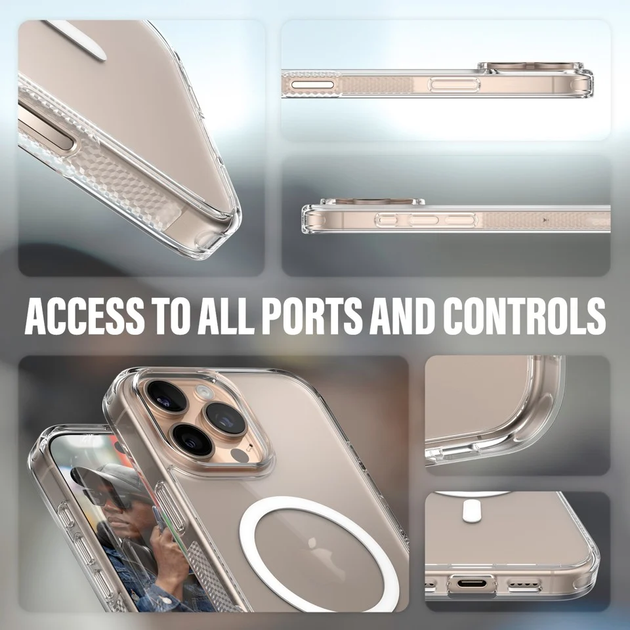 Etui PanzerGlass HardCase z MagSafe do Apple iPhone 16 Pro Max White (5715685003172) - obraz 4