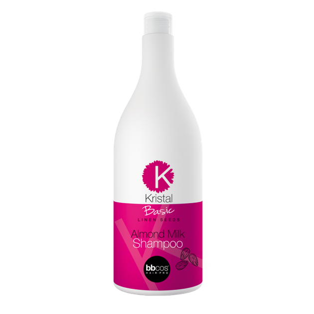 Шампунь с миндальным молочком для волос BBCos Kristal Basic 1500 мл (23308WB) - Фото 1 Шампунь с миндальным молочком для волос BBCos Kristal Basic 1500 мл (23308WB) - изображение 1