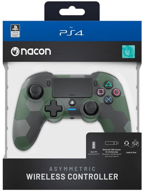 Kontroler Nacon Dualshock 4 V2 Controller Asymmetric Camo Green (3665962010114) - obraz 3