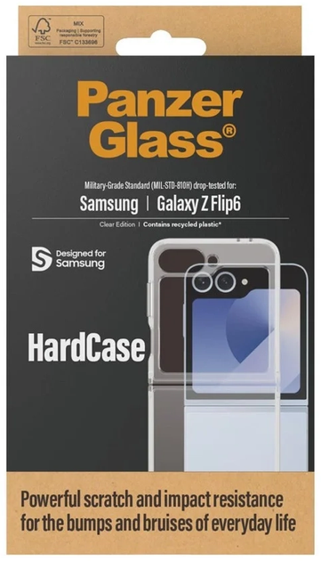Чохол PanzerGlass HardCase для Samsung Galaxy Z Flip6 Transparent (5715685002137) - зображення 4