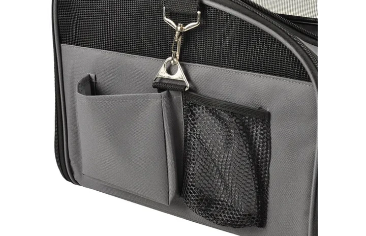 Автомобільна сумка для собак Flamingo Car Seat Ida 7 кг Grey (5400585083095) - зображення 2