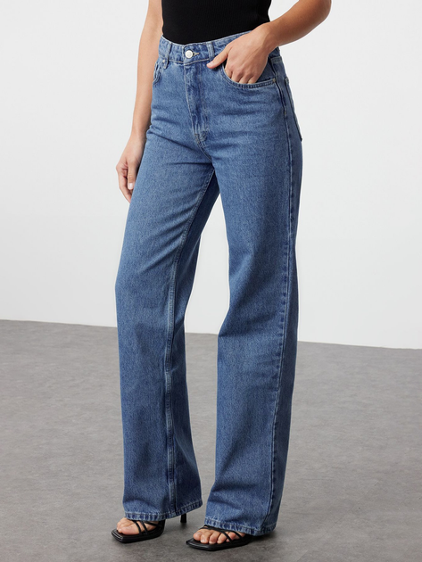 Джинсы Regular Fit женские Trendyol TWOSS23JE00068 38 Blue001 (8683050089069) 