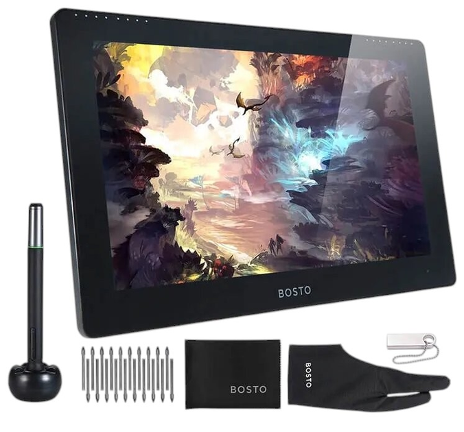 Tablet graficzny Bosto All-in-one Tablet Studio 16HDT (J4125) Black (6972288300186) - obraz 5