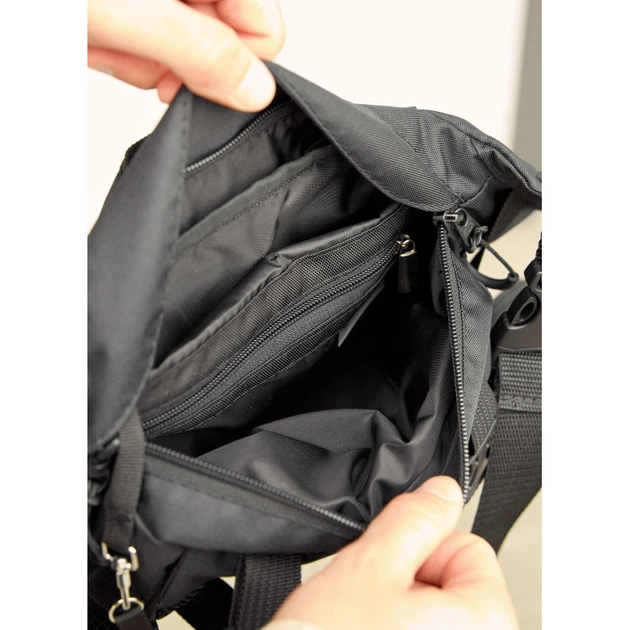 Велика чоловіча поясна сумка бананка Sambag DynamicDart тканева - Фото 11 Велика чоловіча поясна сумка бананка Sambag DynamicDart тканева - изображение 11