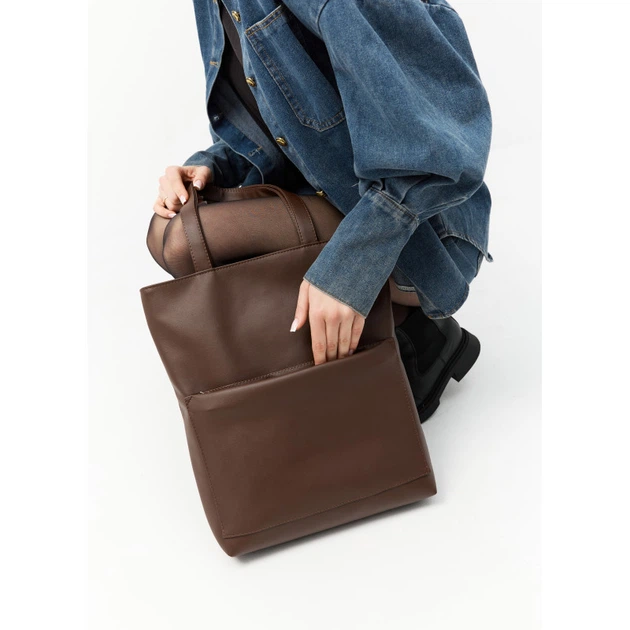 Жіноча сумка Sambag Largo шоколадна - изображение 7