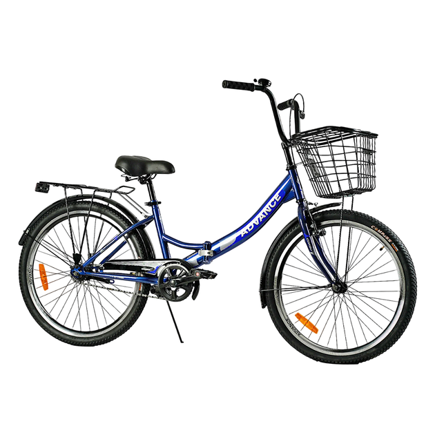 Велосипед складний Corso 24" Advance AD-240, одношвидкісний, складна сталева рама 14". Blue (148347) - Фото 2 Велосипед складний Corso 24" Advance AD-240, одношвидкісний, складна сталева рама 14". Blue (148347) - зображення 2