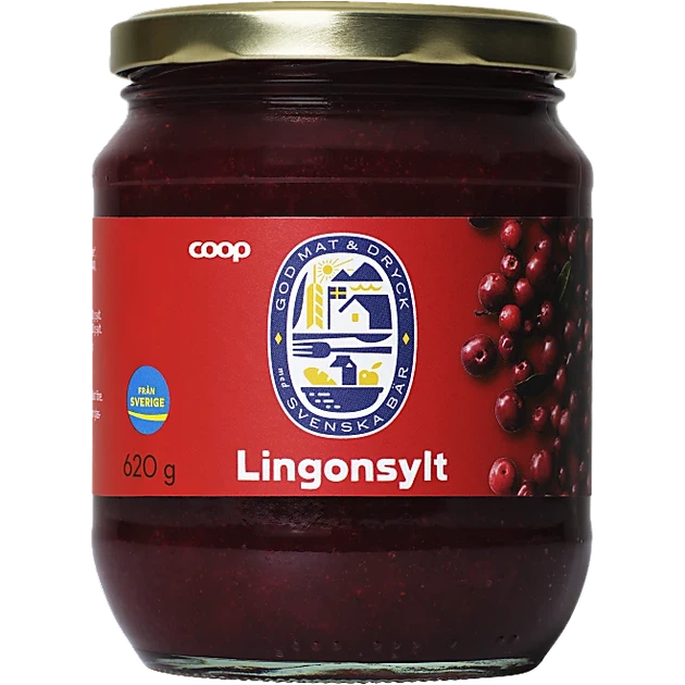 Варення брусничне Coop, 620 г lingon_coop_620 - Фото 1 Варення брусничне Coop, 620 г lingon_coop_620 - зображення 1