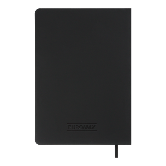 Блокнот деловой Buromax Touch Me А5 96 листов в линию обложка из искусственной кожи черный (BM.295202-01) - изображение 3