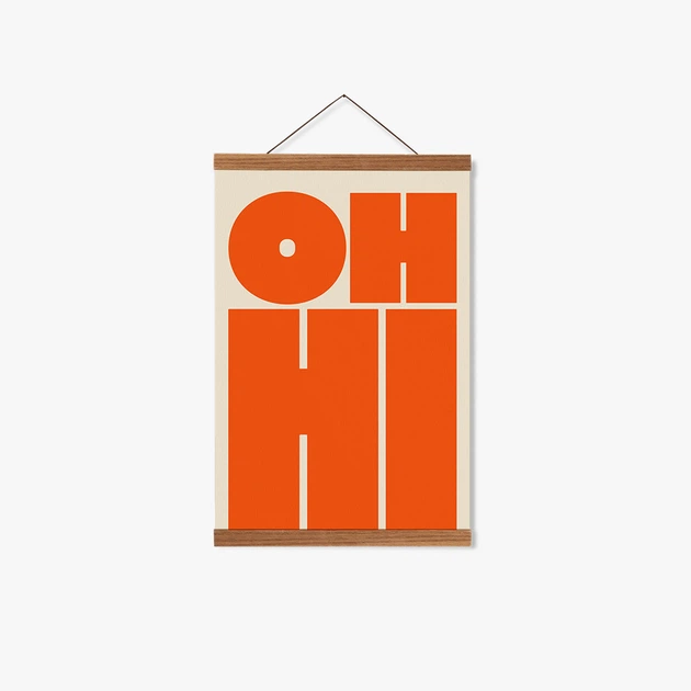 Постер Roomy "Oh Hi" Чорна рамка з антибліковим склом A4 (29.7x21 cm) - зображення 3