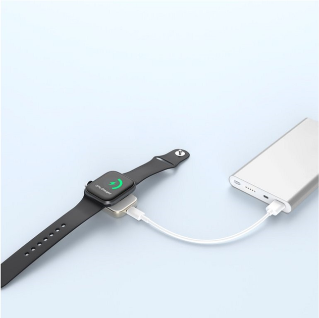 Bezprzewodowa ładowarka Winner Group do Apple Watch – USB-C White (8591194125102) - obraz 3