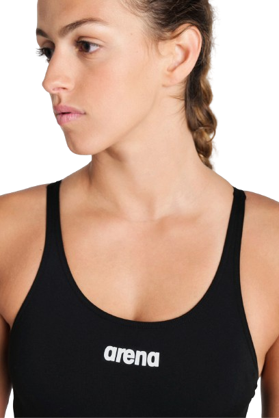 Женский сплошной купальник для плавания в бассейне Arena Team Swimsuit Swim Tech Solid (004763-550-32) 32 черный - Фото 4 Женский сплошной купальник для плавания в бассейне Arena Team Swimsuit Swim Tech Solid (004763-550-32) 32 черный - изображение 4