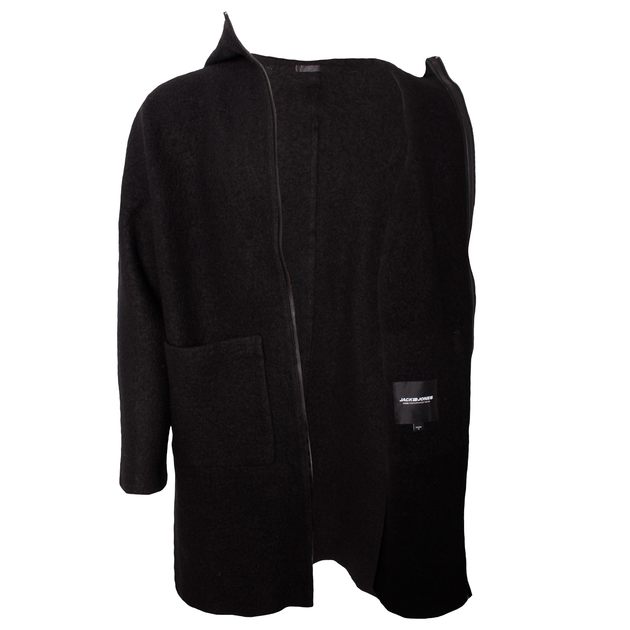Пальто чоловіче Jack & Jones Чорний S 190124-949442 - зображення 4