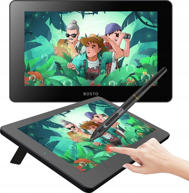 Tablet graficzny Bosto BT-12HD Black (6972288300308) - obraz 4