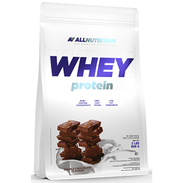 Сывороточный протеин концентрат AllNutrition Whey Protein 900 грамм Двойной Шоколад - Фото 1 Сывороточный протеин концентрат AllNutrition Whey Protein 900 грамм Двойной Шоколад - изображение 1