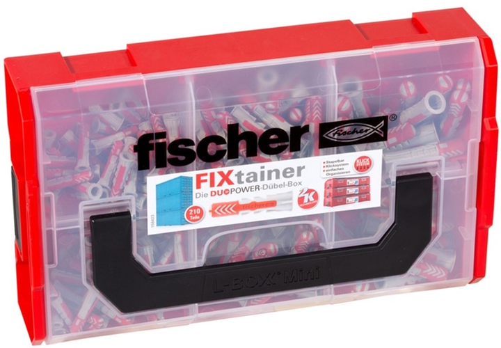 Набір дюбелів Fischer FixTainer DUOPOWER 210 шт. (535968) - зображення 1