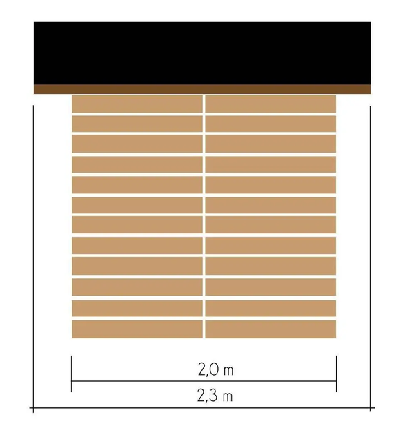 Садовый деревянный домик с окном 2х2м. h=2.3м (4кв.м.) (код 5003) - Фото 4 Садовый деревянный домик с окном 2х2м. h=2.3м (4кв.м.) (код 5003) - изображение 4