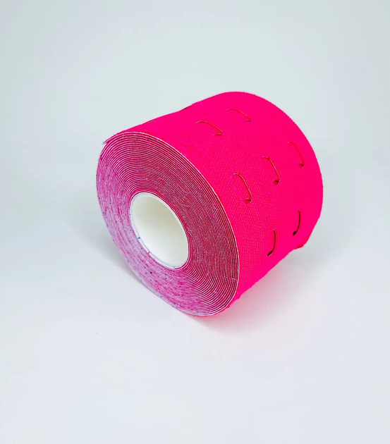Тейп Кінезіо 2.5 см, кінезіологічна стрічка Kinesiology Tape Sportstape Sport & Therapy, 2.5 см, рожевий - зображення 2