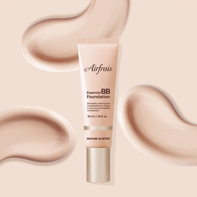 Мультифункціональний тональний BB-крем Newland All Nature Airfrais Essential BB Foundation 35ml - зображення 2