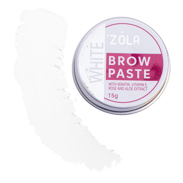 Паста для бровей Zola Белая Brow Paste white 15 г - Фото 2 Паста для бровей Zola Белая Brow Paste white 15 г - изображение 2