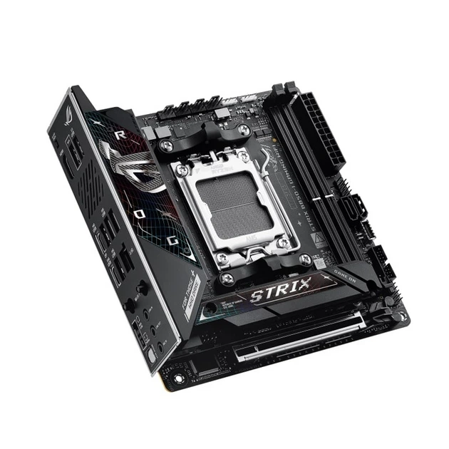 Материнcька плата ASUS ROG STRIX B850-I GAMING WIFI sAM5 B850 2xDDR5 M.2 HDMI USB Type-C WiFi BT mIT - Фото 5 Материнcька плата ASUS ROG STRIX B850-I GAMING WIFI sAM5 B850 2xDDR5 M.2 HDMI USB Type-C WiFi BT mIT - зображення 5