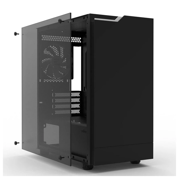 Корпус Zalman T4 Plus без БП, 2xUSB3.0, 1xUSB2.0, 1x120мм ARGB, VGA 320мм, TG Side Panel, mATX - изображение 3