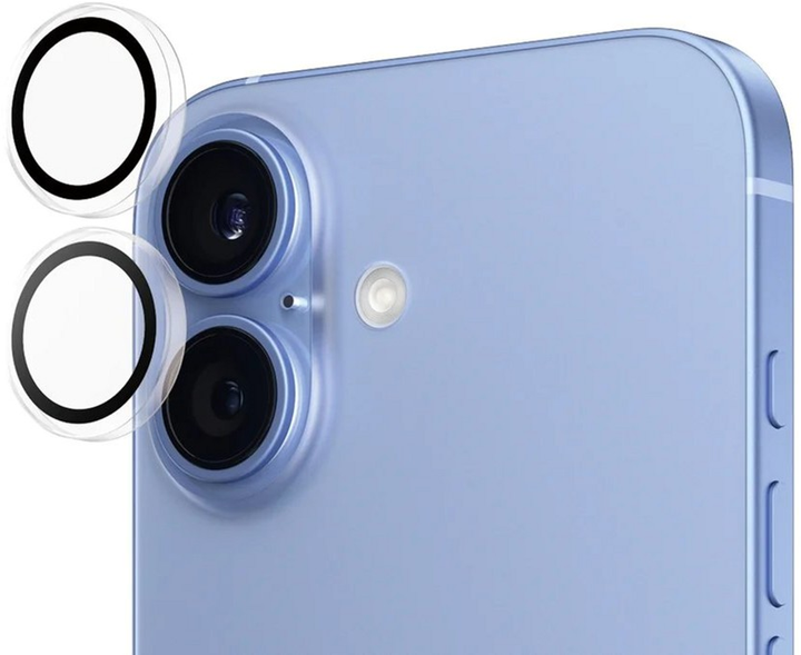 Захисне скло Panzer Glass Hoops Camera Lens Protector для iPhone 16 / 16 Plus Transparrent (5715685003028) - зображення 3