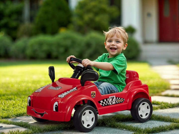 Auto na pedały Dolu Smart Czerwony (8690089080196) - obraz 3
