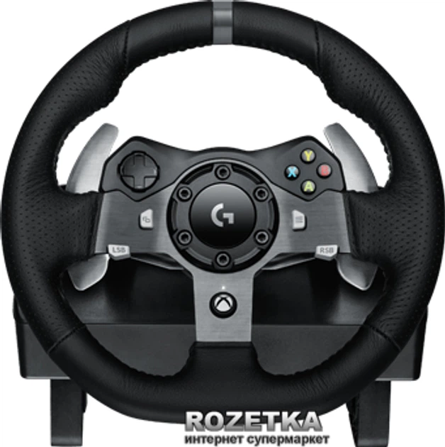 Дротове кepмo Logitech G920 Driving Force PC/Xbox One Black (941-000123) - Фото 3 Дротове кepмo Logitech G920 Driving Force PC/Xbox One Black (941-000123) - зображення 3