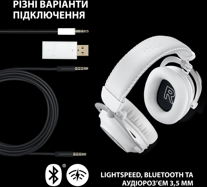 Наушники Logitech G Pro X 2 Lightspeed Wireless White (981-001269) - изображение 6