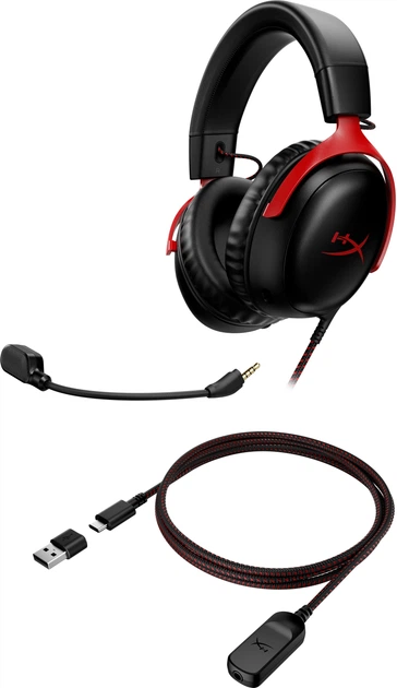 Наушники HyperX Cloud III Black-Red (727A9AA) - изображение 6
