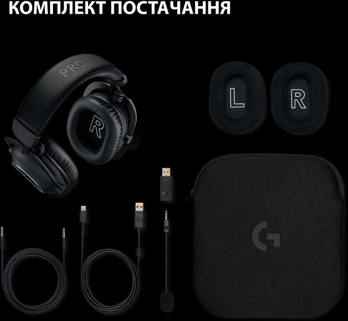 Наушники Logitech G Pro X 2 Lightspeed Wireless Black (981-001263) - изображение 9