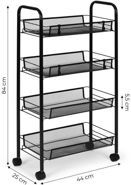 Regał ModernHome by Multistore 4 półki czarny (PJJCBS0024-05A) - obraz 5