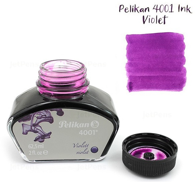 Чернила Pelikan 4001 Violet в стеклянном флаконе 62.5 мл Фиолетовые ...