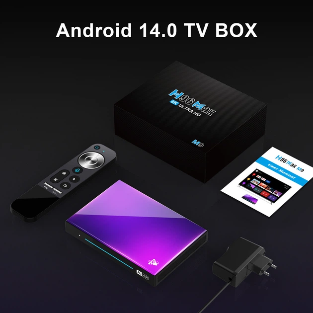 Смарт приставка H96 MAX M9 8/128 ГБ, RK3576, Android TV 14, WIFI 6