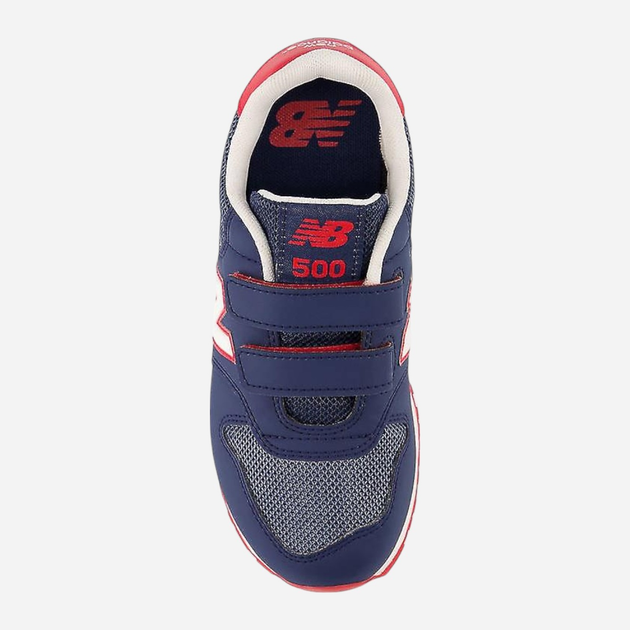 Sneakersy chłopięce na rzepy New Balance 500 PV500NV1 30 (12US) Granatowe (196432579181) - obraz 4