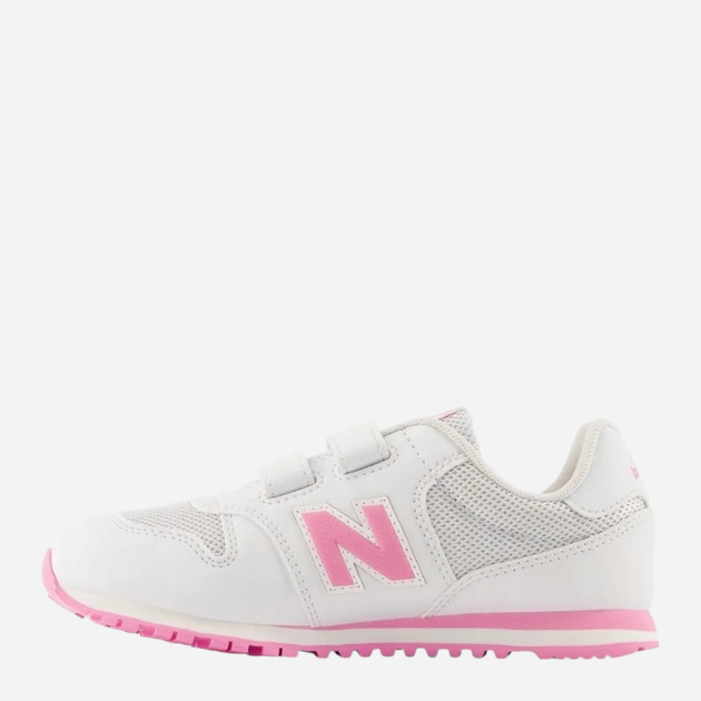 Sneakersy dziecięce dla dziewczynki na rzepy New Balance 500 PV500QP1 28 (10.5US) Białe (196432580156) - obraz 3