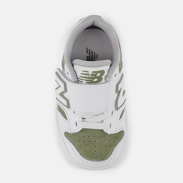 Дитячі кросівки для дівчинки New Balance 480 NWB480VO 23.5 (7US) Білі з зеленим (197967895883) - зображення 4