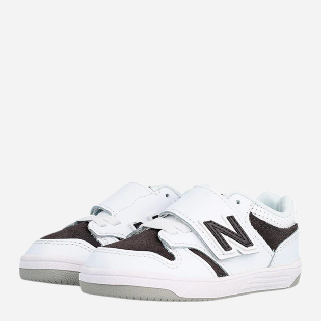 Дитячі кросівки для дівчинки New Balance 480 NWB480VB 25 (8US) Білі з чорним (197967896484) - зображення 3