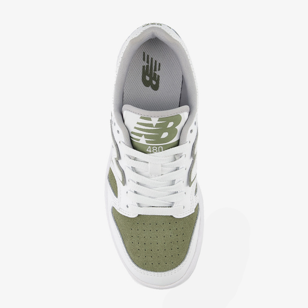 Sneakersy młodzieżowe chłopięce New Balance 480 GSB480VO 38 (5.5US) Białe (197967902086) - obraz 4