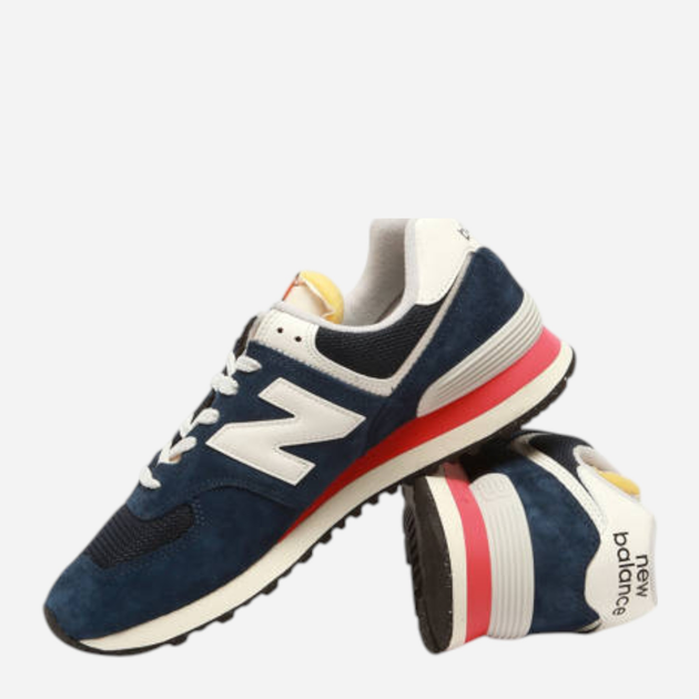 Buty sportowe męskie New Balance 574 U574VPN 41.5 (8US) Granatowe z białym i czerwonym (197967951497) - obraz 5